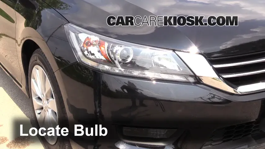 2014 Honda Accord EX-L 3.5L V6 Sedan Lights Headlight (replace bulb)